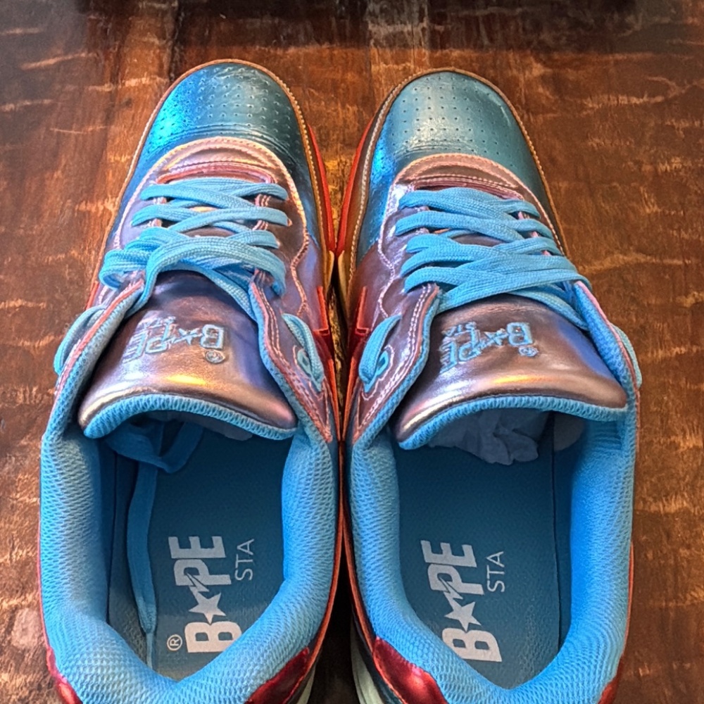 Metallic BAPE Bathing Ape STAs mens 13 - Picture 7 of 12